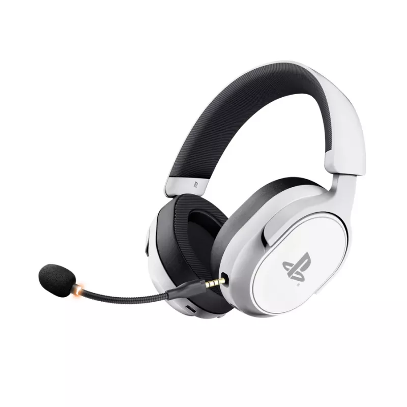 Cuffie Trust GXT 499 Forta con filo e senza fili con archetto gaming bianche