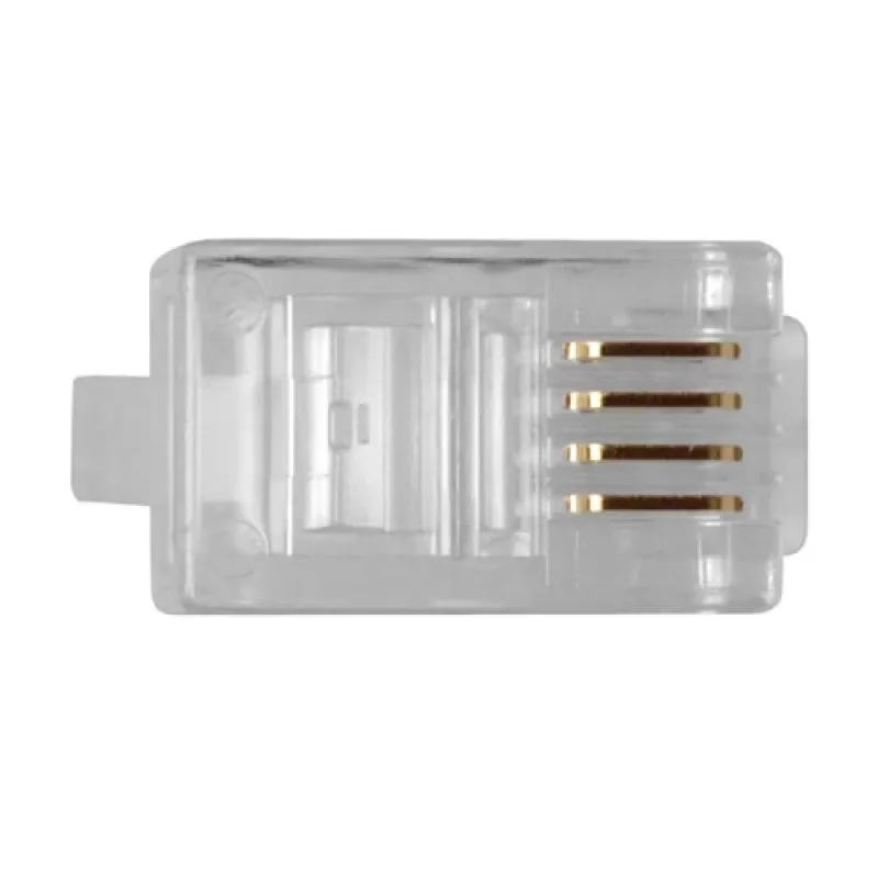 Connettore modulare ACT RJ10 (4P/4C) per cavo piatto
