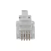 Connettore modulare ACT RJ10 (4P/4C) per cavo piatto