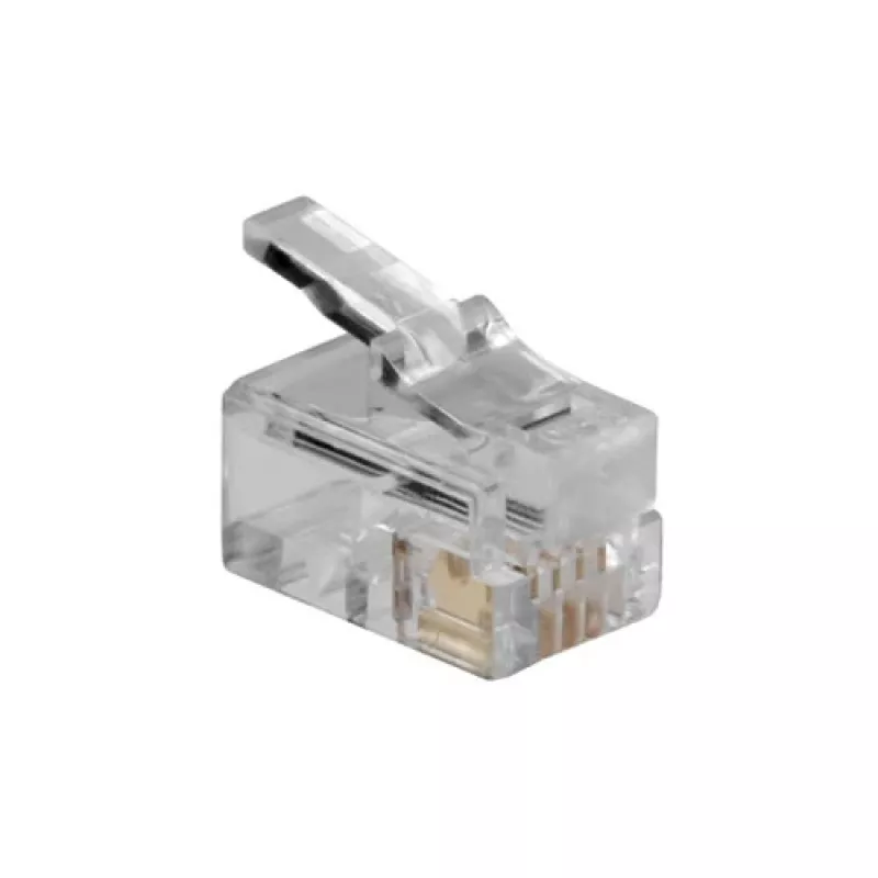 Connettore modulare ACT RJ10 (4P/4C) per cavo piatto