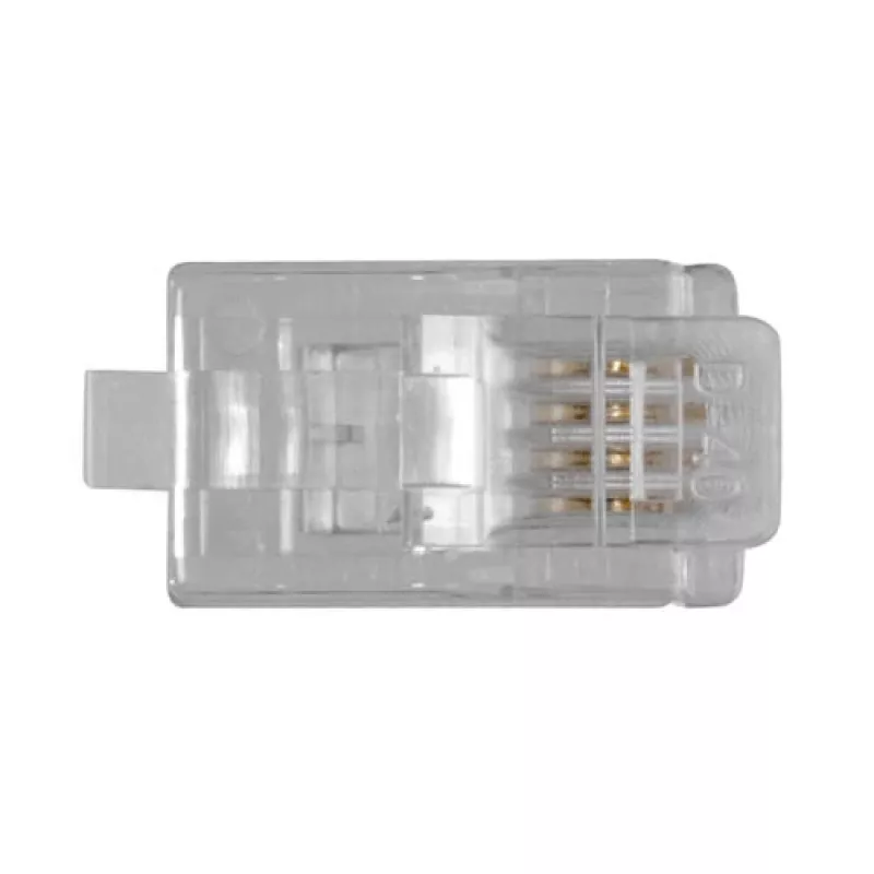 Connettore modulare ACT RJ10 (4P/4C) per cavo piatto
