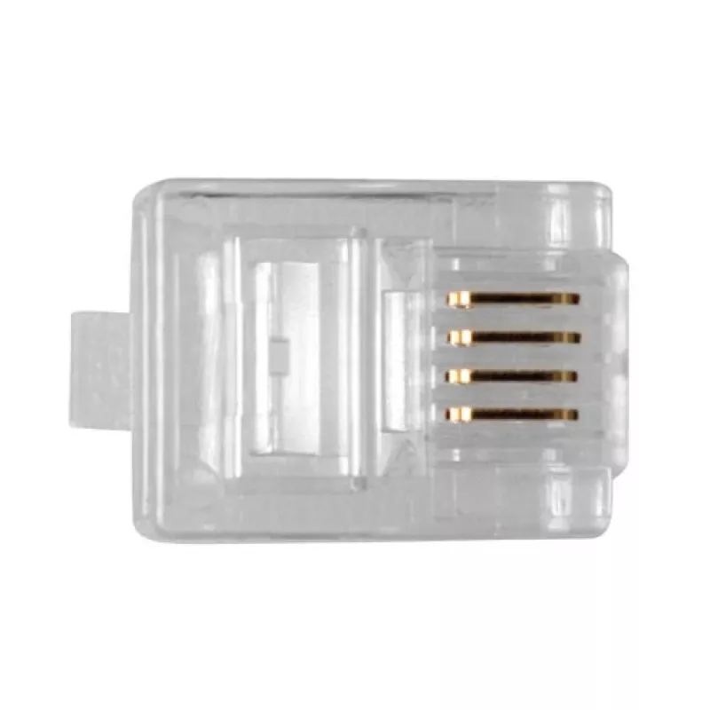 Connettore modulare ACT RJ11 (4P/4C) per cavo piatto