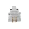 Connettore modulare ACT RJ11 (4P/4C) per cavo piatto