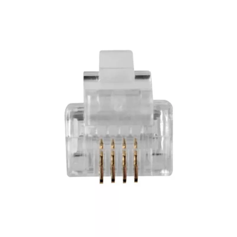 Connettore modulare ACT RJ11 (4P/4C) per cavo piatto