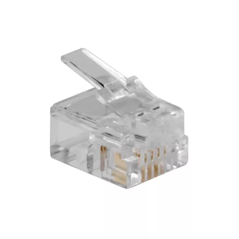 Connettore modulare ACT RJ11 (4P/4C) per cavo piatto