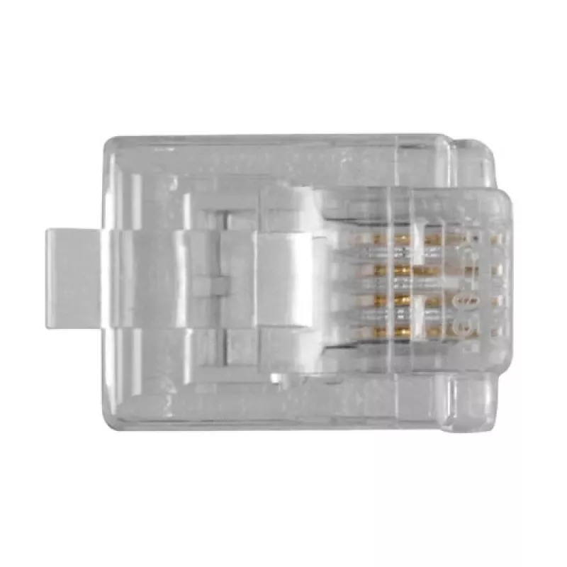 Connettore modulare ACT RJ11 (4P/4C) per cavo piatto