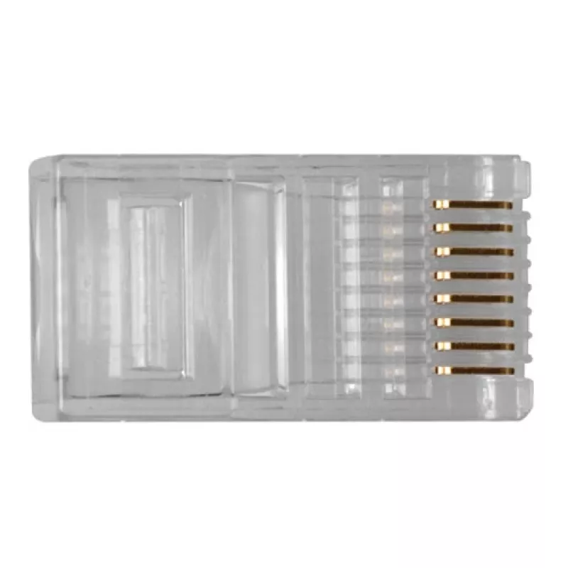 Connettore modulare ACT RJ45 (8P/8C) per cavo tondo con conduttori rigidi