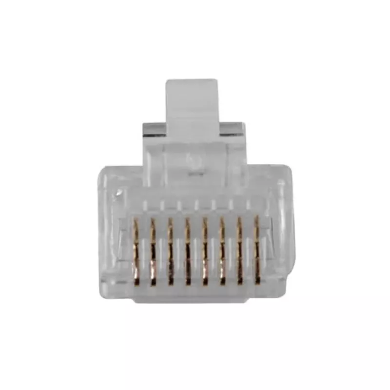 Connettore modulare ACT RJ45 (8P/8C) per cavo tondo con conduttori rigidi