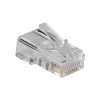 Connettore modulare ACT RJ45 (8P/8C) per cavo tondo con conduttori rigidi
