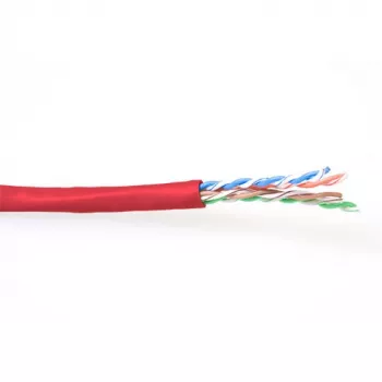 Cavo patch ACT CAT6 U/UTP trefolo rosso 100 m