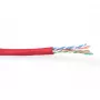 Cavo patch ACT CAT6 U/UTP trefolo rosso 100 m