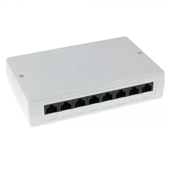 Presa a parete ACT FA6000 — presa di connessione CAT6 non schermata a 8 porte