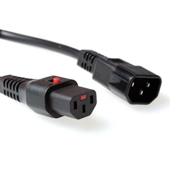 ACT Cavo di alimentazione C13 IEC Lock C14 nero 1 m PC1024 230 V 10 A