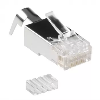 ACT Connettore modulare schermato RJ45 (8P/8C) CAT6A per cavo rotondo con conduttori rigidi o flessibili