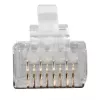 ACT Connettore modulare schermato RJ45 (8P/8C) CAT6A per cavo rotondo con conduttori rigidi o flessibili