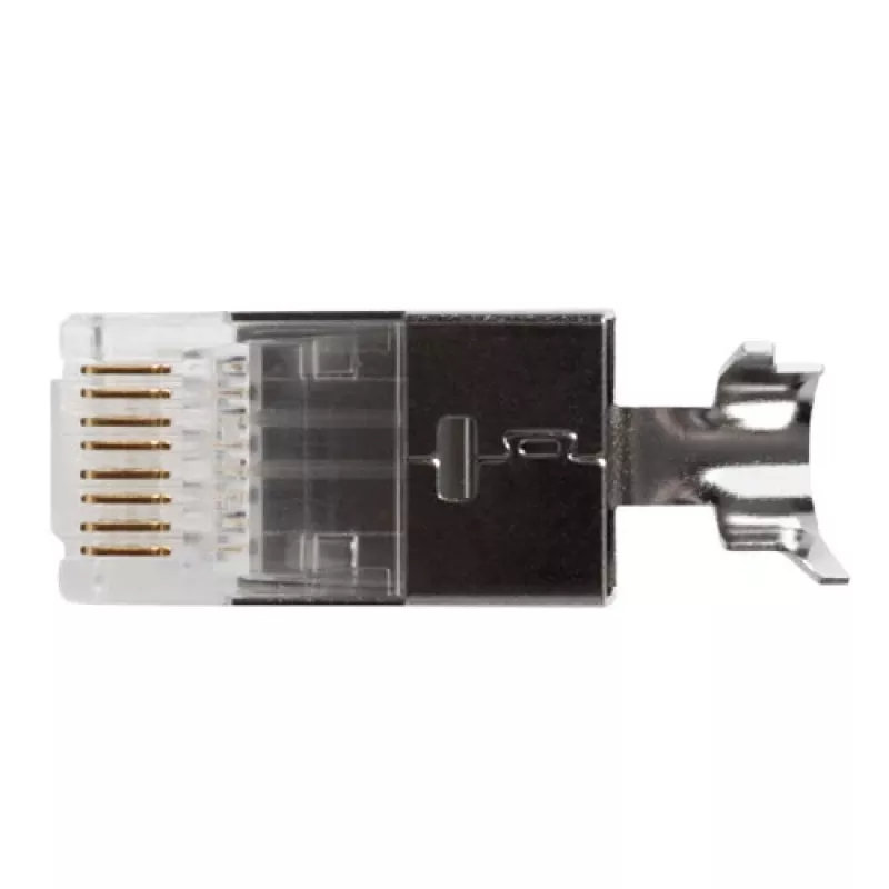ACT Connettore modulare schermato RJ45 (8P/8C) CAT6A per cavo rotondo con conduttori rigidi o flessibili