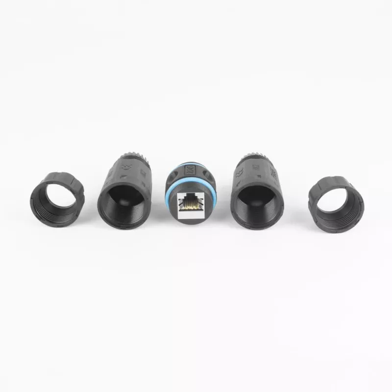 ACT Giunto RJ45 IP68 per esterno CAT6A schermato SD6522, giunto Ethernet inline CAT6A schermato