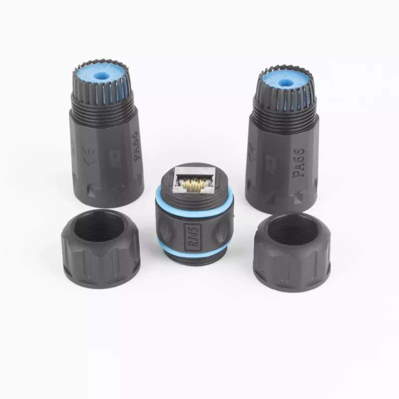 ACT Giunto RJ45 IP68 per esterno CAT6A schermato SD6522, giunto Ethernet inline CAT6A schermato