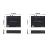 Set extender audio ACT AC7710 — digitale/analogico su Cat5e/Cat6 con DAC, TOSLINK I/O, fino a 300 m, alimentato via USB 5V