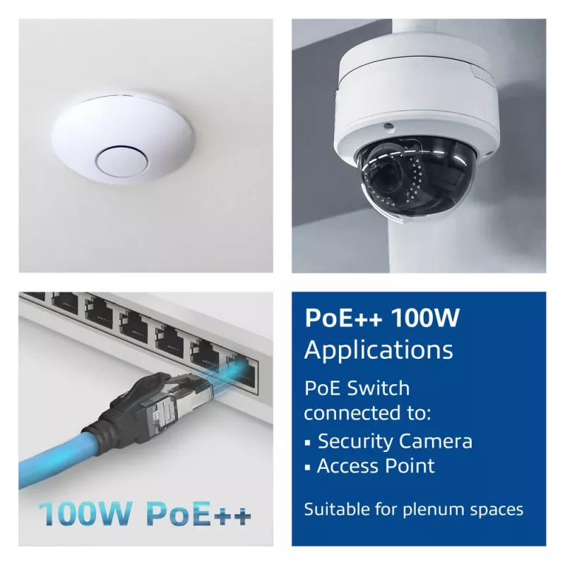 ACT CAT6A S/FTP B2ca PoE++ 100W cavo di installazione solido preassemblato FB0175
