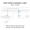 ACT CAT6A S/FTP B2ca PoE++ 100W cavo di installazione solido preassemblato FB0175