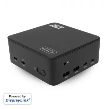 ACT docking station universale USB-C 4K, per 3 monitor HDMI/DisplayPort, DisplayLink