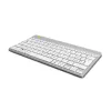 R-Go Tools tastiera ergonomica R-Go Compact Break, tastiera compatta con software per le pause, QWERTZ (CH), Bluetooth, bianco