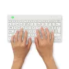 R-Go Tools tastiera ergonomica R-Go Compact Break, tastiera compatta con software per le pause, QWERTZ (CH), Bluetooth, bianco