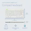 R-Go Tools tastiera ergonomica R-Go Compact Break, tastiera compatta con software per le pause, QWERTZ (CH), Bluetooth, bianco