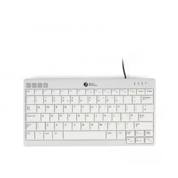 BakkerElkhuizen UltraBoard 950 V2 UK Qwerty, con filo, USB, interruttori a forbice, QWERTY, grigio scuro, grigio chiaro