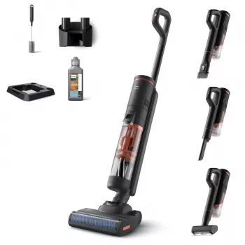 Philips serie 6000 XW6264/11 aspirapolvere a bastone/scopa elettrica batteria asciutto e bagnato ciclonico senza sacchetto grigio