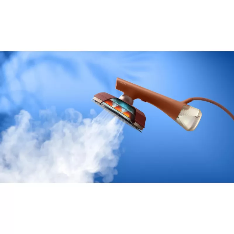 Ferro da stiro a vapore Philips GC213/50 con suola SteamGlide Plus, 1800 W, cavo 2,5 m, StyleMat incluso