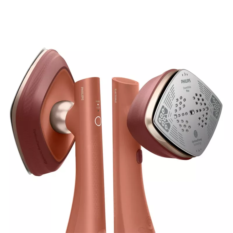 Ferro da stiro a vapore Philips GC213/50 con suola SteamGlide Plus, 1800 W, cavo 2,5 m, StyleMat incluso