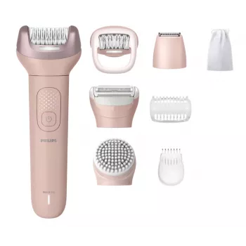 Epilatore Philips Serie 9000 BRE719/00 — senza fili, uso bagnato e asciutto, 32 pinzette, 2 velocità, rosa