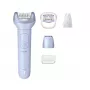 Epilatore Philips Serie 8000 BRE711/00 — 32 pinzette, 2 velocità, uso bagnato e asciutto, batteria Li-Ion integrata, blu