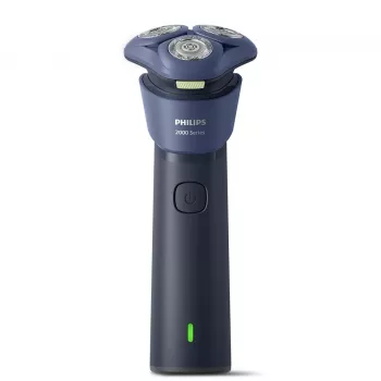 Rasoio rotante Philips Serie 2000 S2885/00 — 3 testine, batteria NiMH, rasatura bagnata e asciutta, blu
