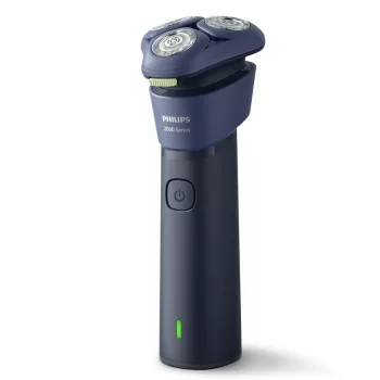 Rasoio rotante Philips Serie 2000 S2885/00 — 3 testine, batteria NiMH, rasatura bagnata e asciutta, blu