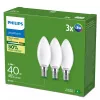 Philips Ultra Efficient lampadina LED E14 B35, 2,1 W (equivalente a 40 W), 2700 K, confezione da 3