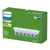 Philips Ultra Efficient lampadina LED GU10, 2,1 W (equivalente a 50 W), 2700 K, 36 gradi, confezione da 6