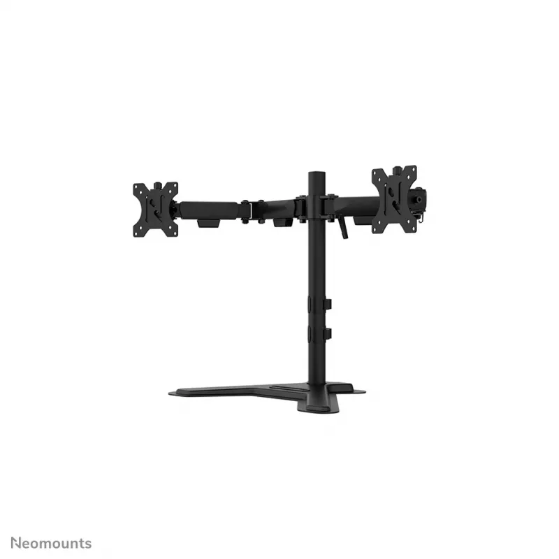 Supporto doppio per monitor Neomounts DS45-600BL2 per schermi da 10–32 inch, supporta 2 display, max. 6 kg, VESA 75x75–100x100, da appoggio, nero