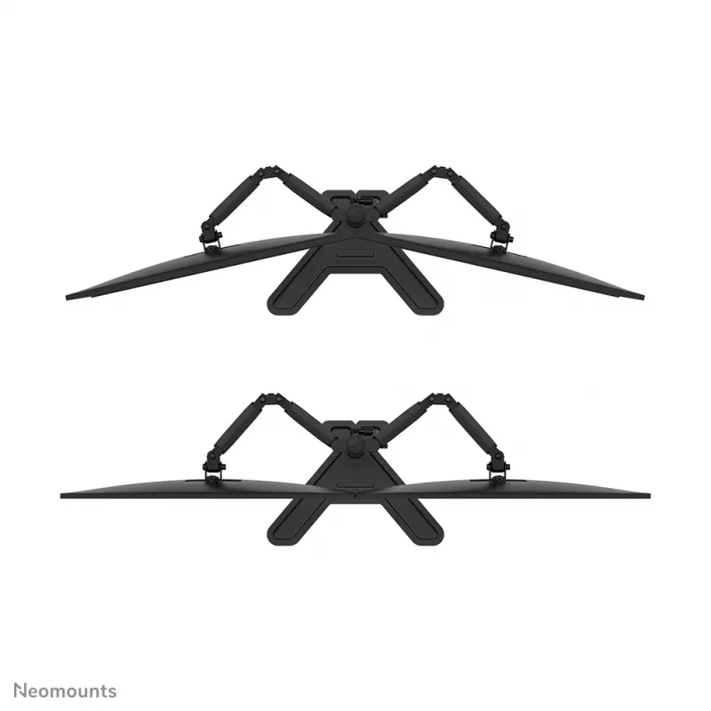 Supporto doppio per monitor Neomounts DS45-600BL2 per schermi da 10–32 inch, supporta 2 display, max. 6 kg, VESA 75x75–100x100, da appoggio, nero