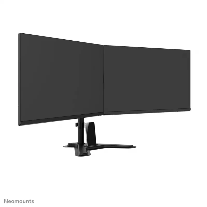 Supporto doppio per monitor Neomounts DS45-600BL2 per schermi da 10–32 inch, supporta 2 display, max. 6 kg, VESA 75x75–100x100, da appoggio, nero