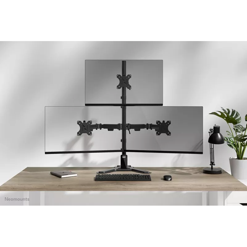 Supporto triplo per monitor Neomounts DS45-600BL2-1 25,4–81,3 cm (10–32