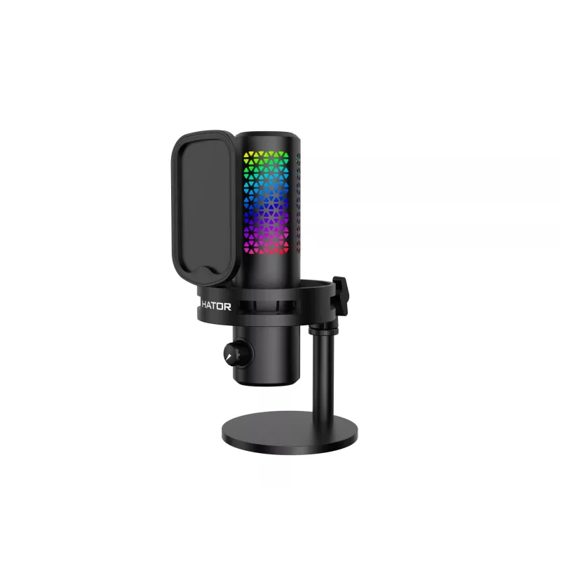 Microfono per podcast HATOR Dreamcast X, nero, -32 dB, 20 - 16000 Hz, 16 bit, 96 kHz, 70 dB