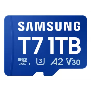 Scheda microSD Samsung T7, 1 TB, MicroSDXC, UHS-I, 170 MB/s, classe 3 (U3), V30