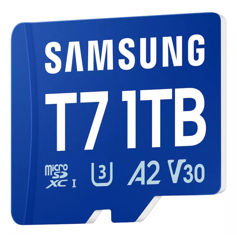 Scheda microSD Samsung T7, 1 TB, MicroSDXC, UHS-I, 170 MB/s, classe 3 (U3), V30