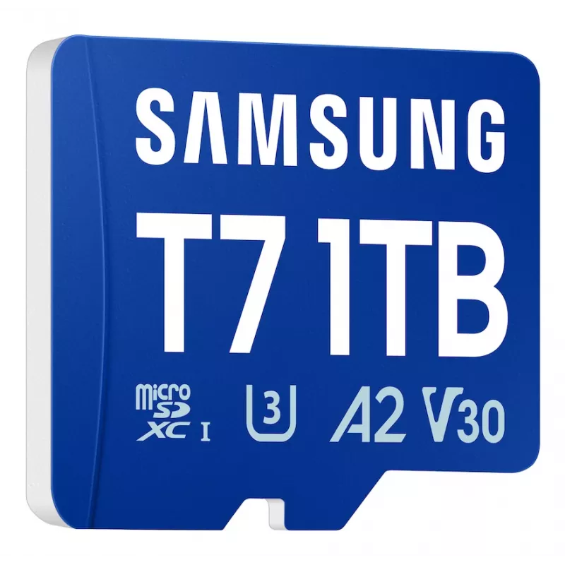 Scheda microSD Samsung T7, 1 TB, MicroSDXC, UHS-I, 170 MB/s, classe 3 (U3), V30