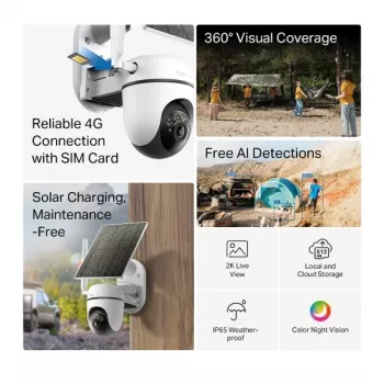 TP-Link Tapo C615G KIT telecamera di videosorveglianza IP dome per esterni 2304 x 1296 Pixel soffitto/parete/palo