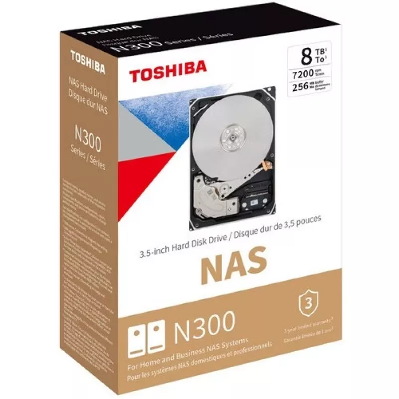 Toshiba HDWG480UZSVA unità di memoria 8 TB SATA 6Gb/s