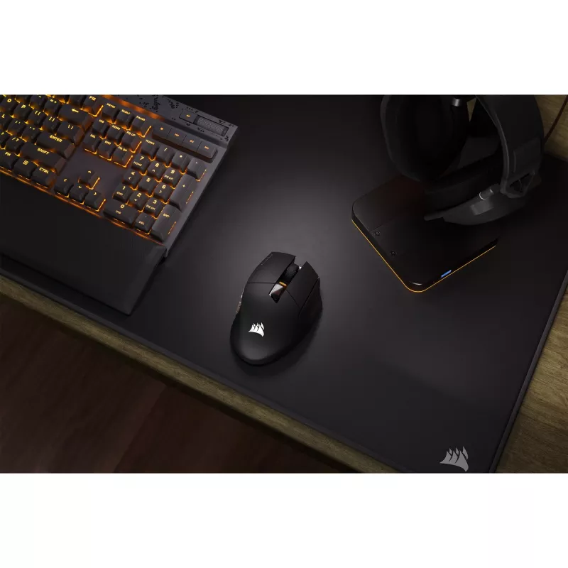 Corsair SCIMITAR ELITE WIRELESS mouse gaming per destrorsi RF wireless + Bluetooth + USB Type-C ottico 26000 DPI